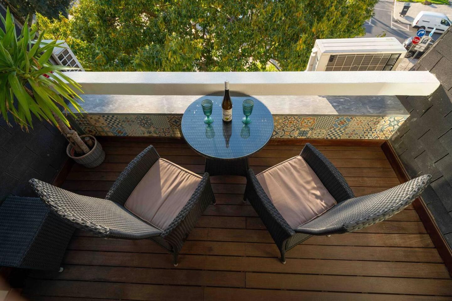 Sea View W Balcony 2 Mins Walk To Beach & Casino Estoril Esterno foto