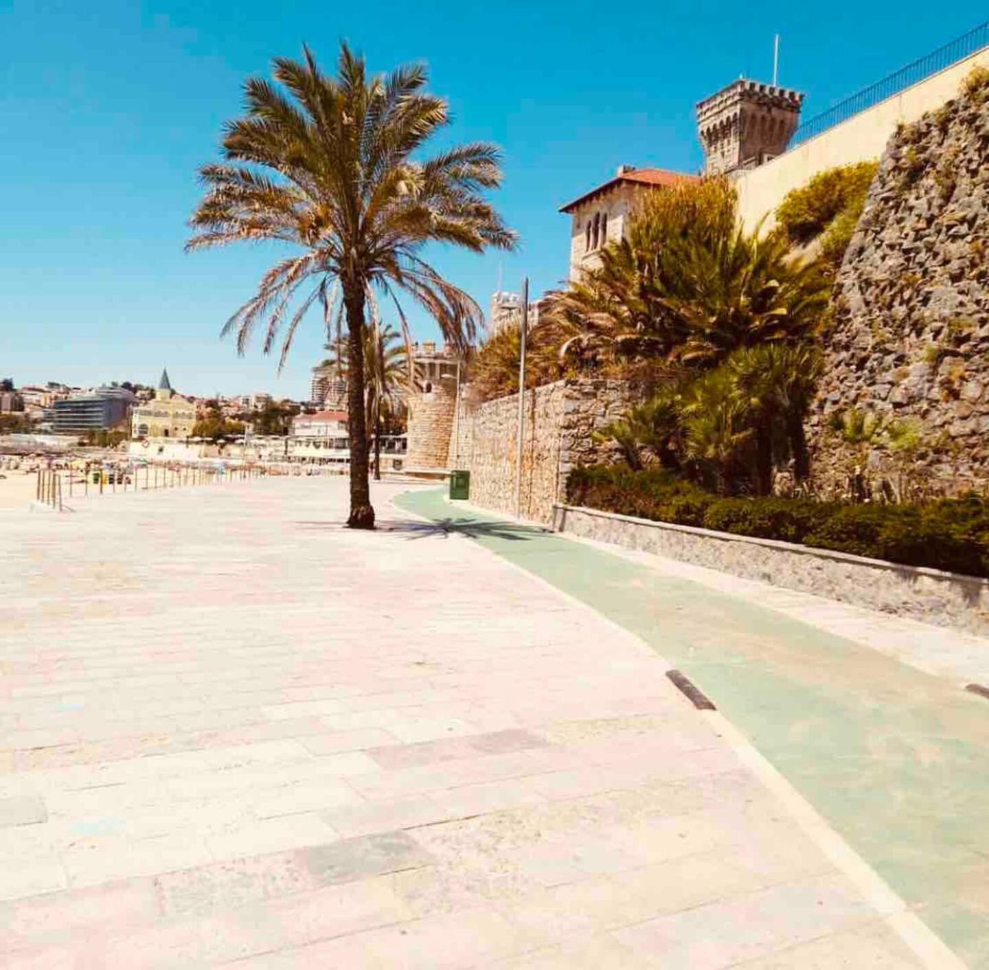 Sea View W Balcony 2 Mins Walk To Beach & Casino Estoril Esterno foto